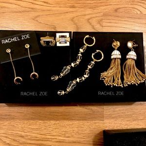 Rachel Zoe Art Deco Earrings - Set of Four